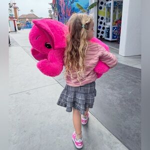 Zara girls pleated skater skirt skort built in shorts